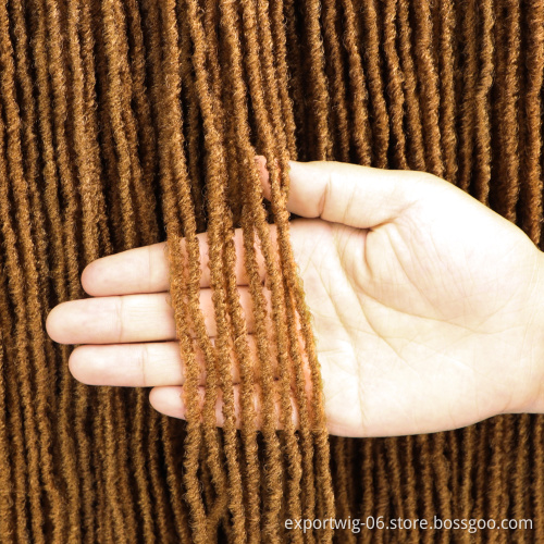 Soft Sister Faux locs Crochet Hair Extension Synthetic Goddess Locs Crochet Hair Micro Sister Straight Braids African Dreadlocks
